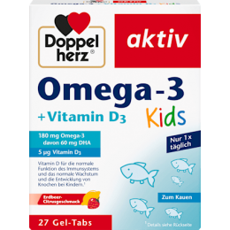 Doppelherz Таблетки жувальні Omega-3 + Vitamin D3 Kids 27 шт