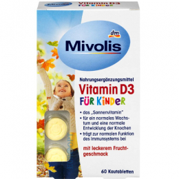 Mivolis Жувальні вітаміни для дітей Vitamin D3 60шт