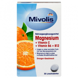 Mivolis Magnesium + Vitamin C + Vitamin B6 + B12 30 шт. 