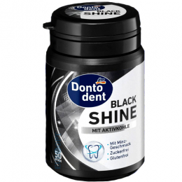 Dontodent Жувальна гумка Black Shine з активованим вугіллям 50 шт