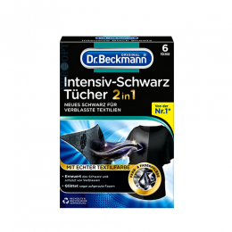 Dr.Beckmann Рушники кольорові інтенсивно чорні 2в1 6 шт