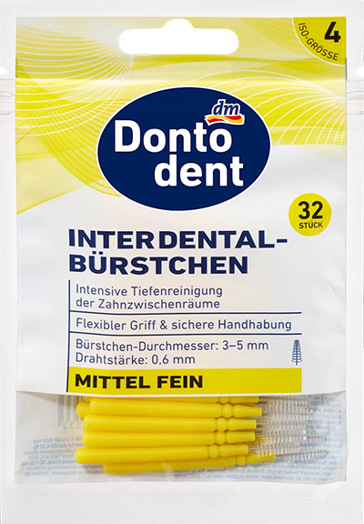 Dontodent Щітки міжзубні ISO 4, 32 шт