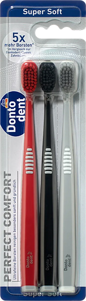 Dontodent Зубна щітка Perfect Comfort super soft, 3 шт