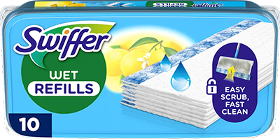 Swiffer Змінні вологі серветки для швабри Swiffer Wet з ароматом Лимону 10 шт