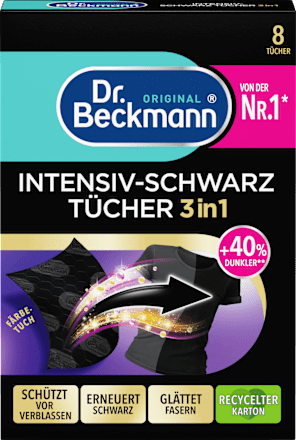 Dr. Beckmann Серветки для відновлення чорного кольору 8 шт