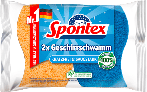 Spontex Губки для миття посуду, 2 штуки