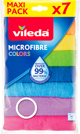Vileda Універсальні серветки мікрофібра Colors мультипакет, 7 шт