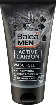 Balea MEN Гель для вмивання обличчя Waschgel Active Carbon, 150 мл