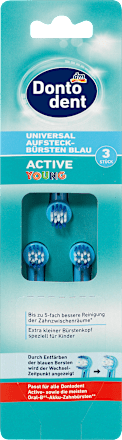 Dontodent Універсальні насадки Active Young для дівчаток 3шт