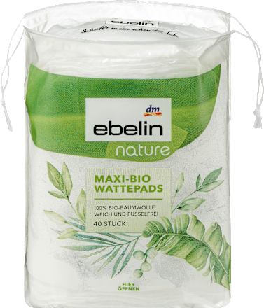 Ebelin Ватні диски Maxi Bio Nature, 40 шт