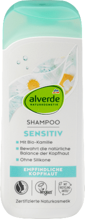 Alverde Шампунь для чутливої шкіри голови Sensitive, 200 мл