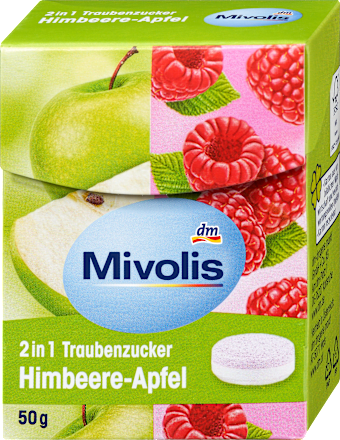 Mivolis Декстроза 2в1, Малина-Яблуко 50 г
