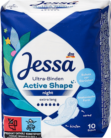 Jessa Ультра прокладки Active Shape Night 10 шт