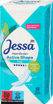 Jessa Прокладки Maxi Active Shape Long, 12 шт