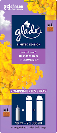 Glade Освіжувач повітря міні-спрей Touch & Fresh Blooming Flowers Refill Pack, 10 мл